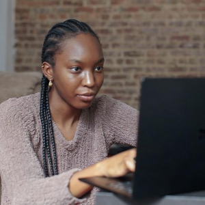 Woman on laptop